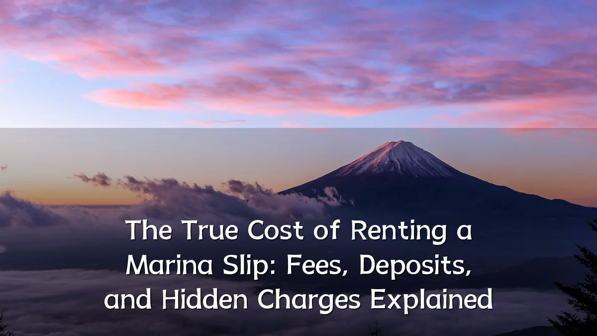 The True Cost of Renting a Marina Slip: Fees, Deposits, and Hidden Charges Explained