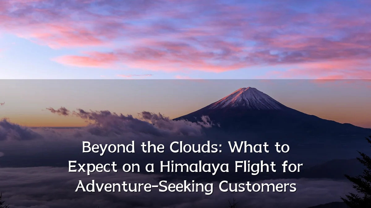 Beyond the Clouds: What to Expect on a Himalaya Flight for Adventure-Seeking Customers