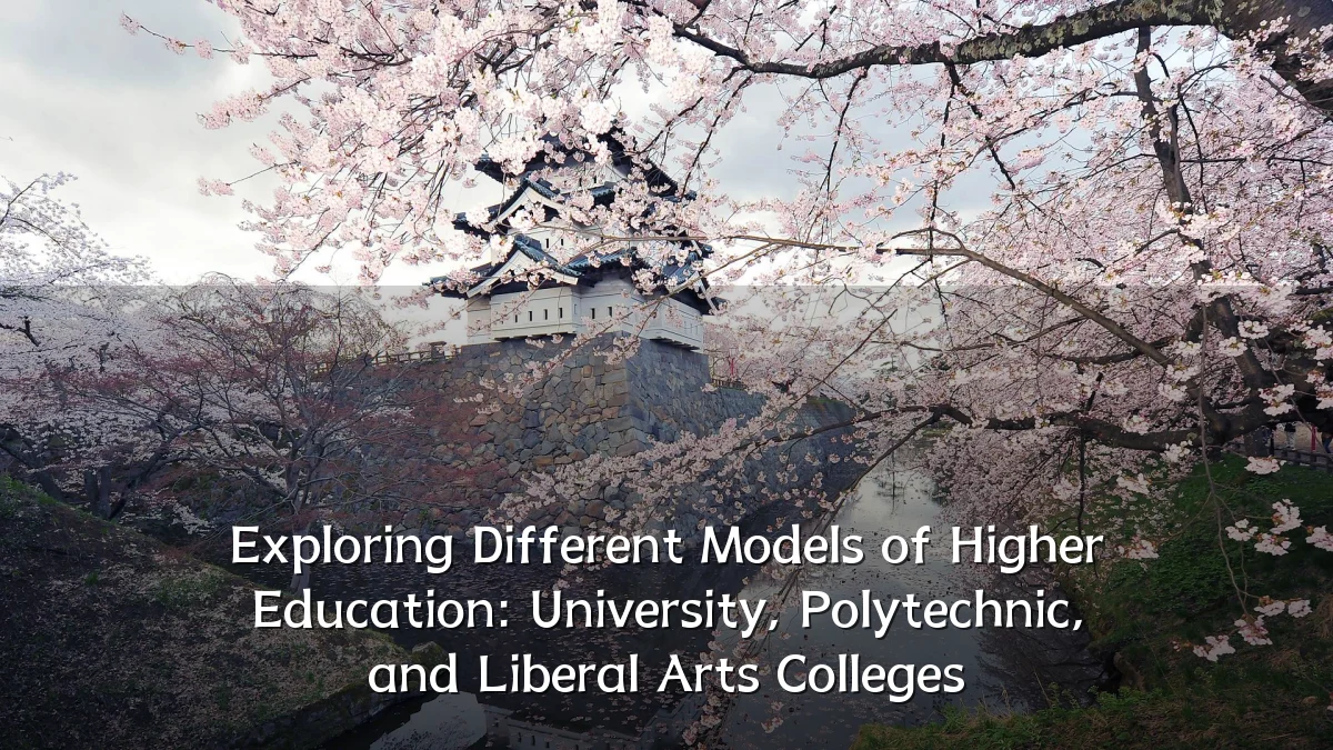 Exploring Different Models of Higher Education: University, Polytechnic, and Liberal Arts Colleges